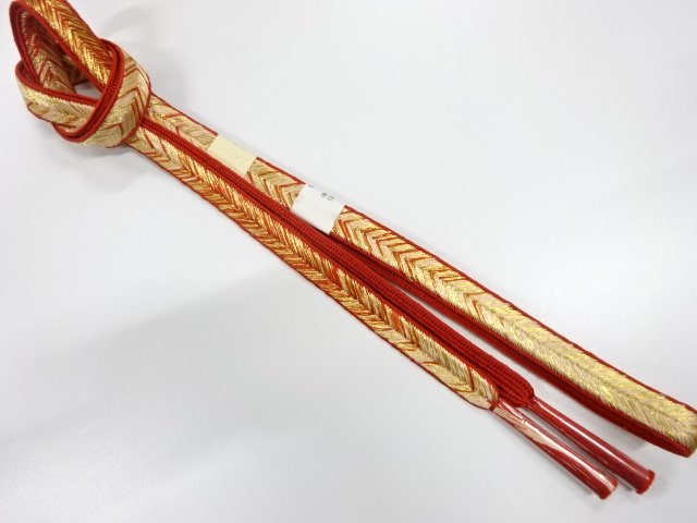 未使用品　正絹　手組帯締め